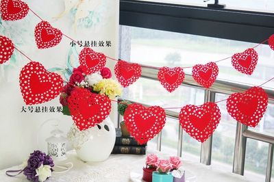 【婚庆用品无纺布镂空喜字拉花加厚爱心挂饰婚礼新房装饰结婚房布置】价格_厂家 - 中国供应商